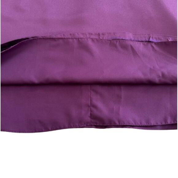 Bonny Purple Short Sleeve Ruched Waist Formal Cocktail Party Maxi Dress Size 14 - Picture 9 of 13